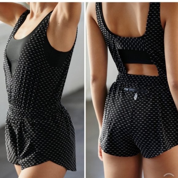 Free People Pants - Free People Movement Jog It Off Layered Romper XS